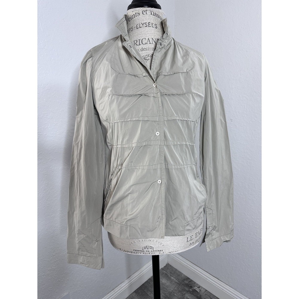 ULI SCHNEIDER Germany Jacket Women's Khaki‎ Jacket Size US 6 EU 40 Snap Buttons